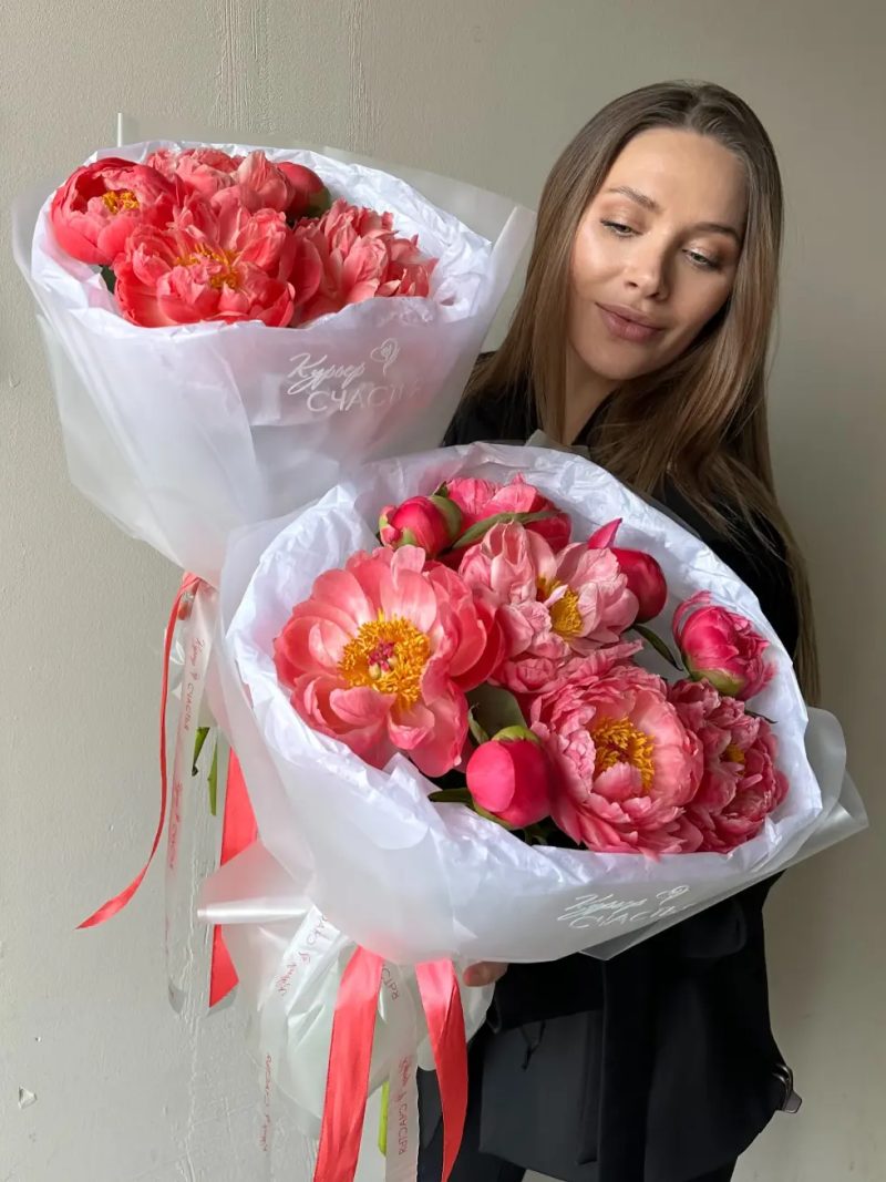 Букет Коралловый шарм